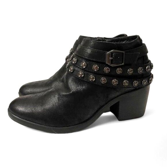 CARLOS SANTANNA Black CHARLIE Boots with Side Zip, Size 10 - Picture 1 of 10
